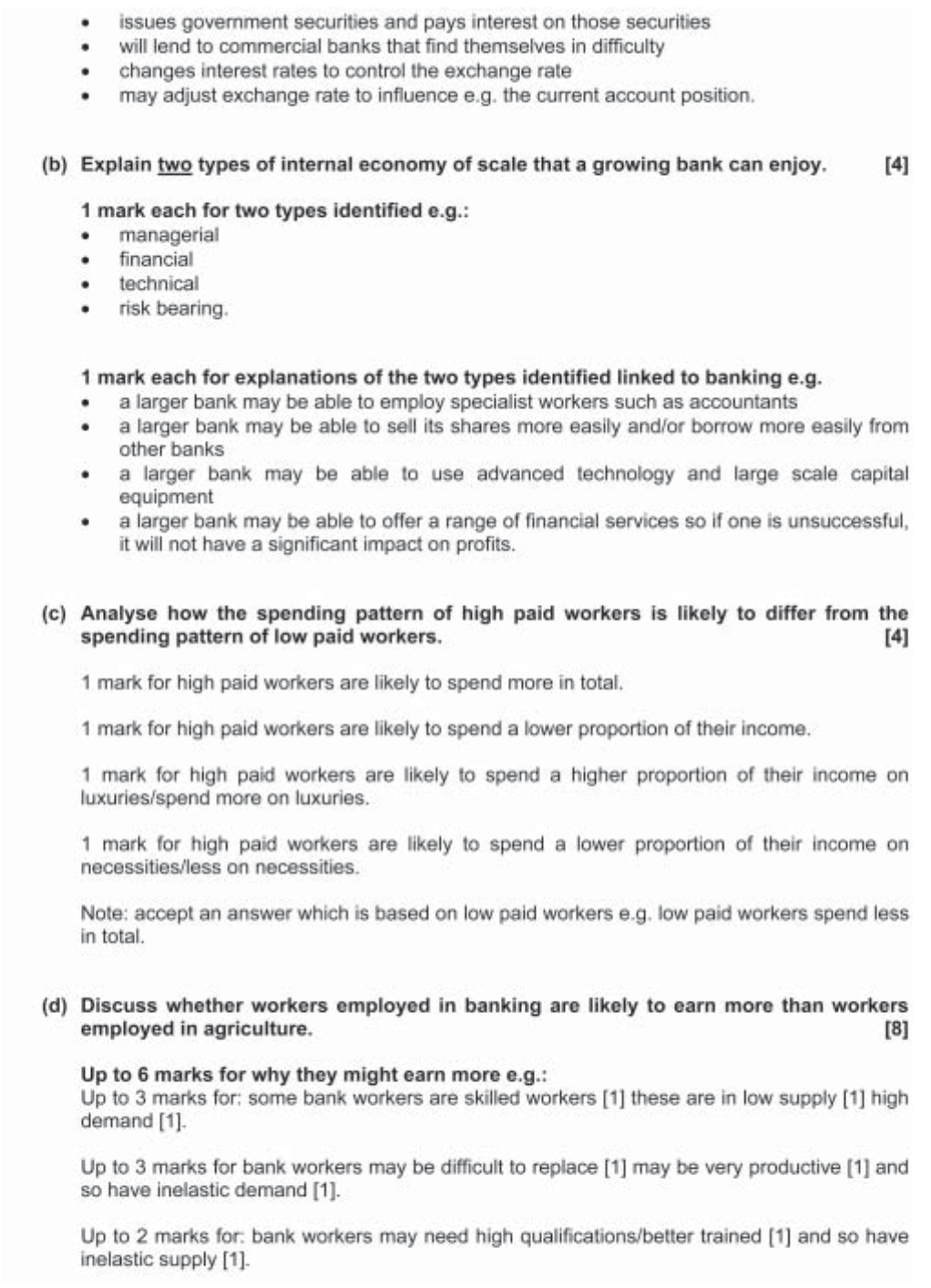 Example Candidate Responses (Standards Booklet)